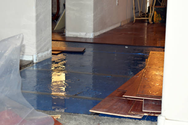 Professional Water Extraction technician working in Cascade, WI
